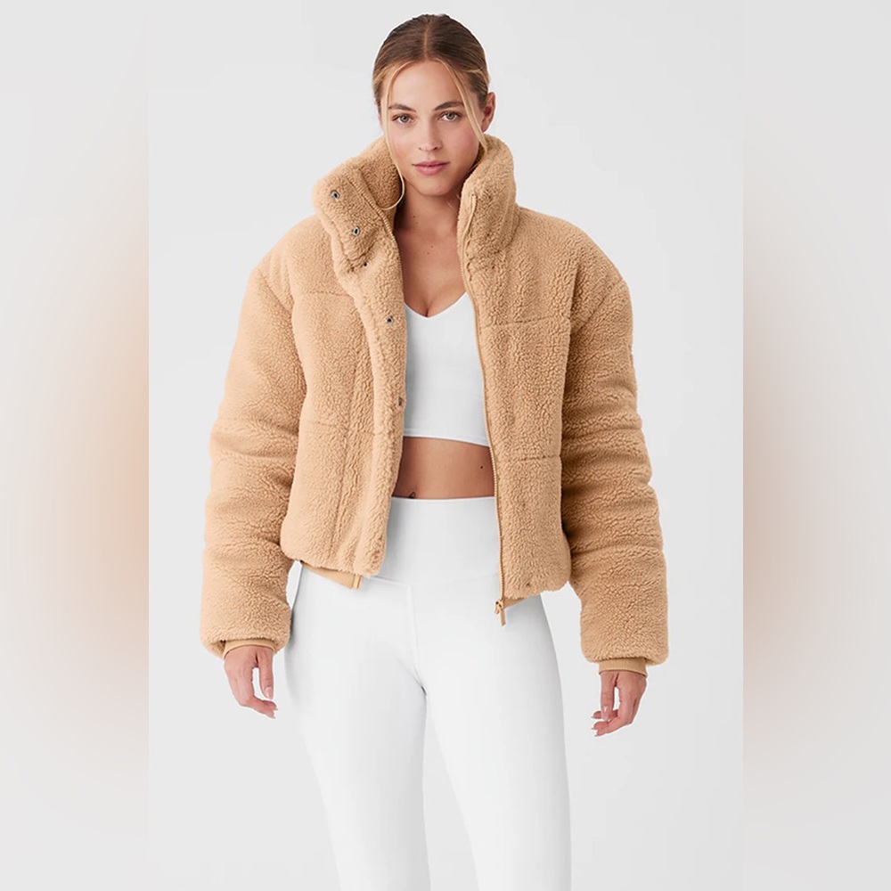 joie cropped sherpa jacket